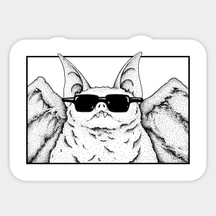 A bat, A cool bat Sticker